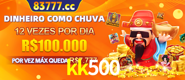 Banner do programa de recompensas Recomende para amigos do kk500, detalhando os bônus por convidar amigos, com prêmios que chegam a R$288.888.